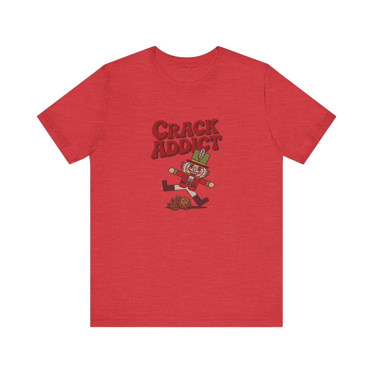 Crack Addict Nutcracker (Unhinged Remix) — Retro Tee (Light)