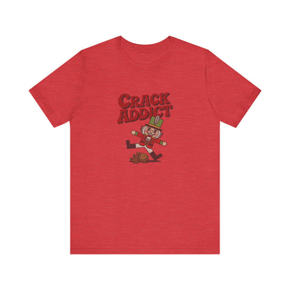 Crack Addict Nutcracker (Unhinged Remix) — Retro Tee (Light)