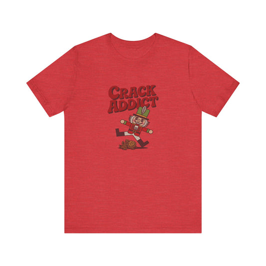 Crack Addict Nutcracker (Unhinged Remix) — Retro Tee (Light)