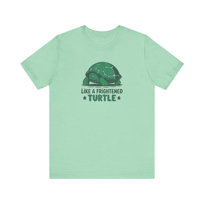 Like a Frightened Turtle — George Costanza Shrinkage Retro Tee (Light)