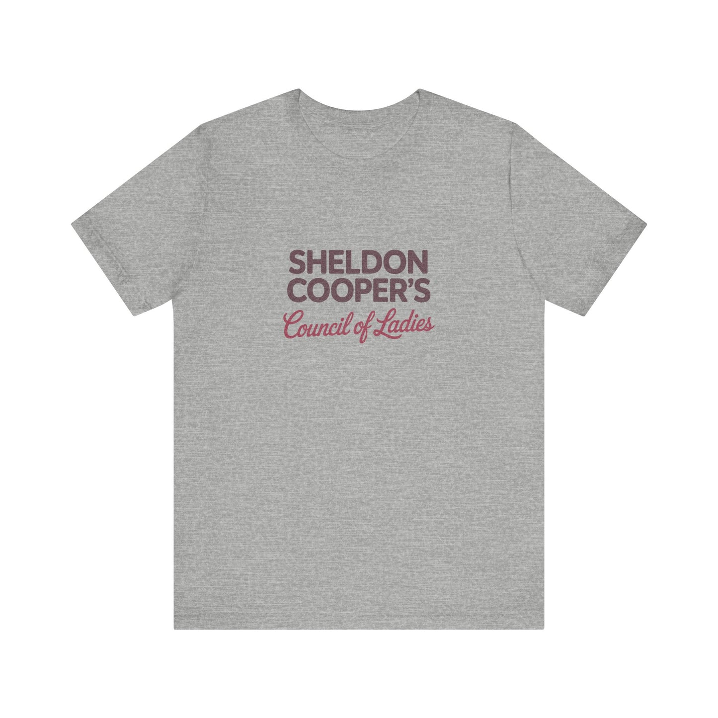 Sheldon Cooper’s Council of Ladies — TBBT Retro Tee (Light)