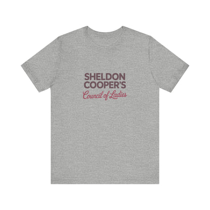 Sheldon Cooper’s Council of Ladies — TBBT Retro Tee (Light)