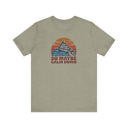 Everything in Moderation (Especially Fitness) – Mount Everest Retro Tee (Light)