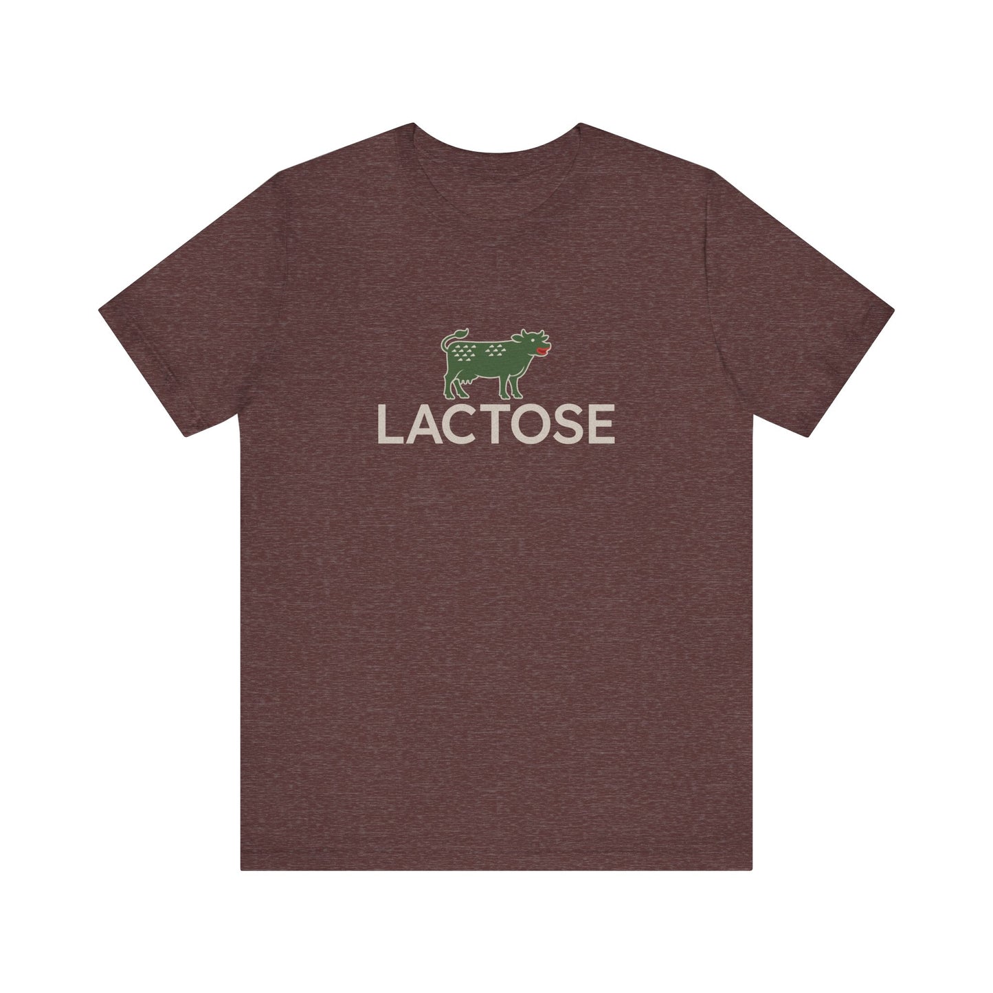Life is a Beautiful… Typo – LACTOSE Logo Parody Retro Tee (Dark)
