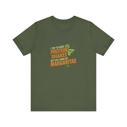 Protein Shakes (Oops, All Margaritas) — Retro Tee (Dark)