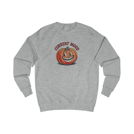 Current Mood (Toothy Jack) — Retro Halloween Sweatshirt (Light)