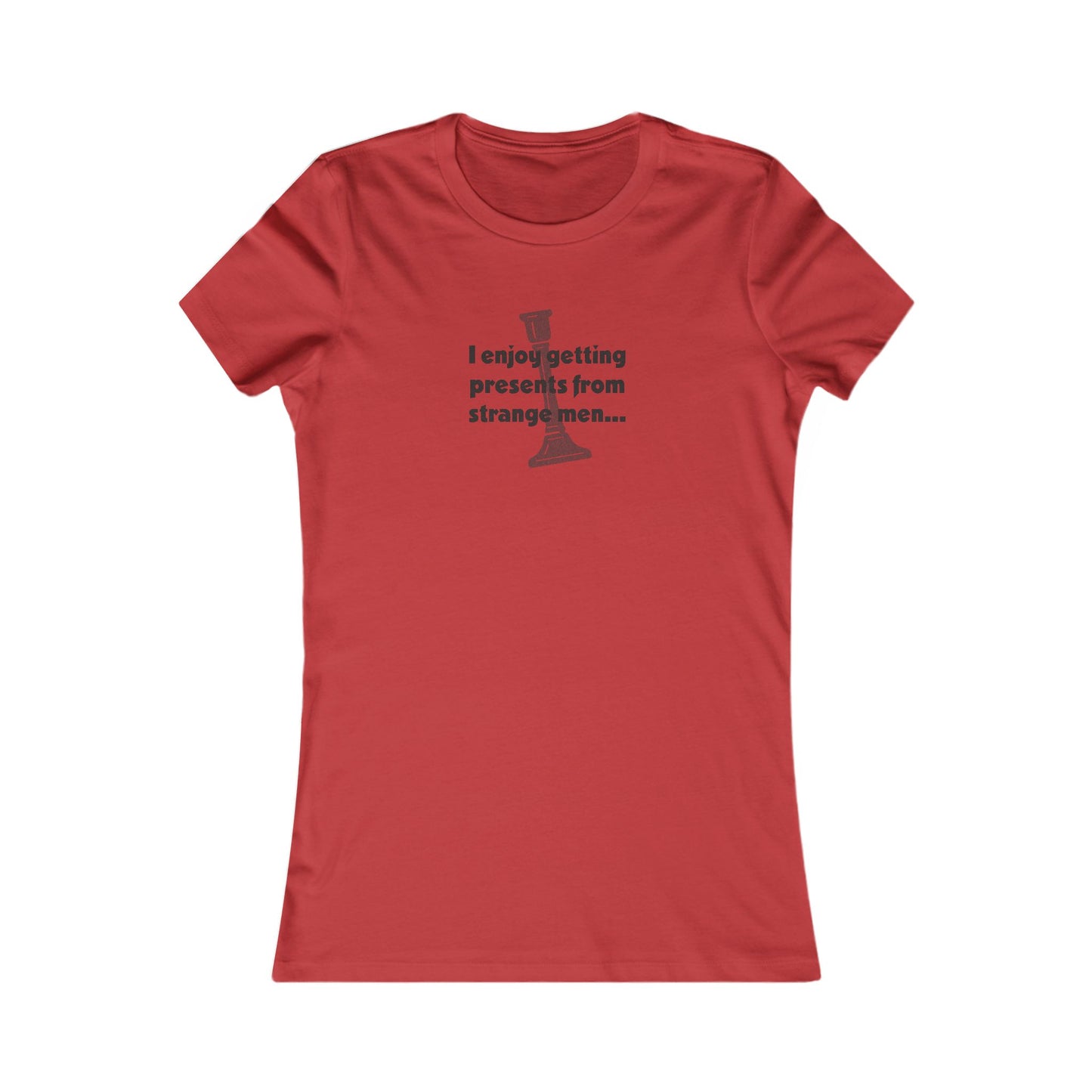 I Enjoy Getting Presents From Strange Men — Clue Retro Women's Tee (Light)