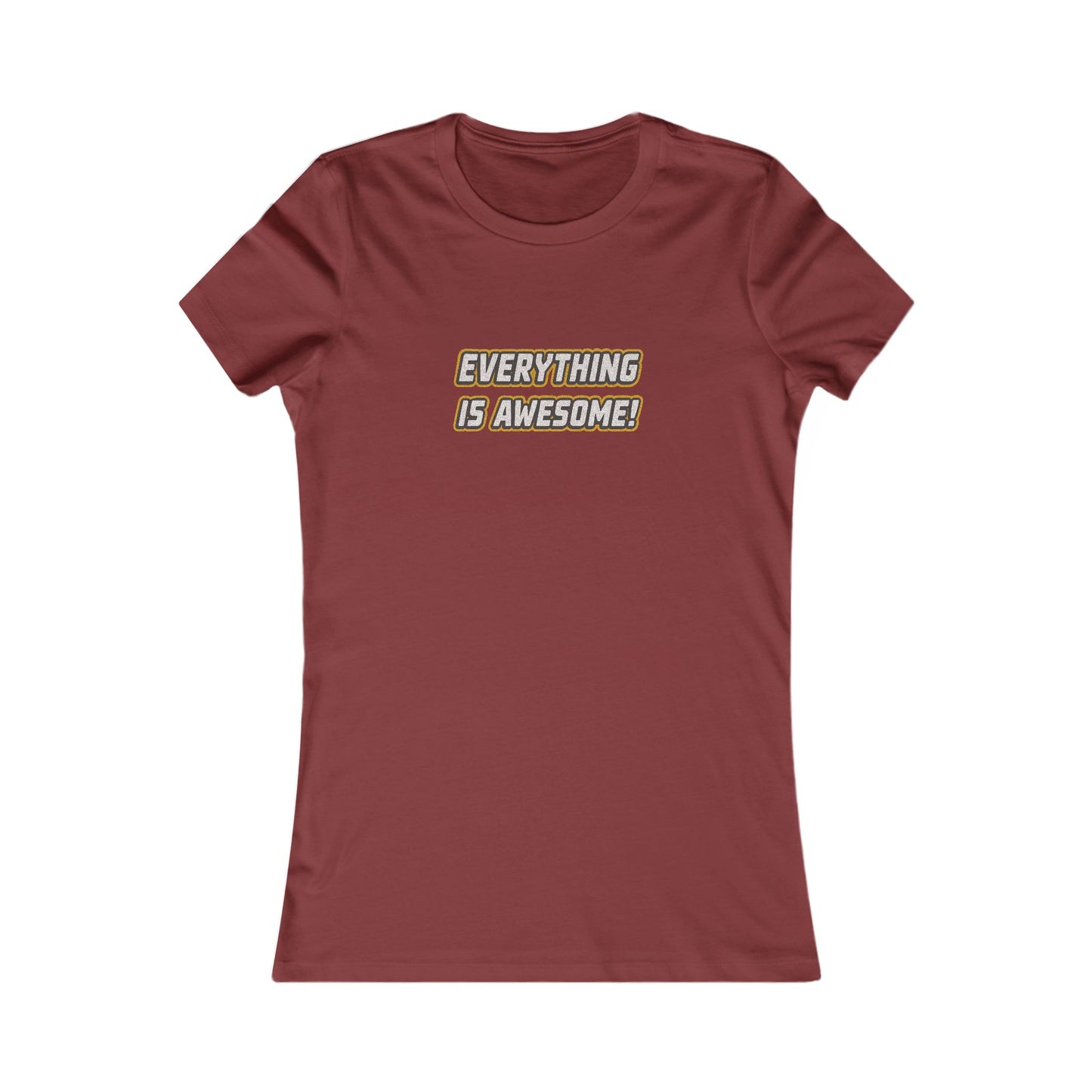 Everything is Awesome! — The LEGO Movie-Inspired Retro Women's Tee (Dark)