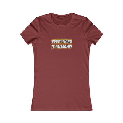 Everything is Awesome! — The LEGO Movie-Inspired Retro Women's Tee (Dark)