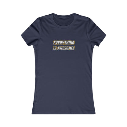 Everything is Awesome! — The LEGO Movie-Inspired Retro Women's Tee (Dark)