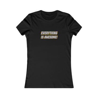 Everything is Awesome! — The LEGO Movie-Inspired Retro Women's Tee (Dark)