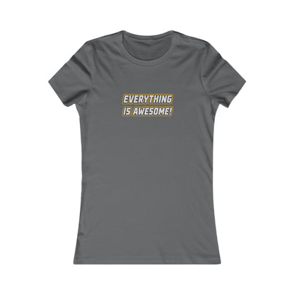 Everything is Awesome! — The LEGO Movie-Inspired Retro Women's Tee (Dark)