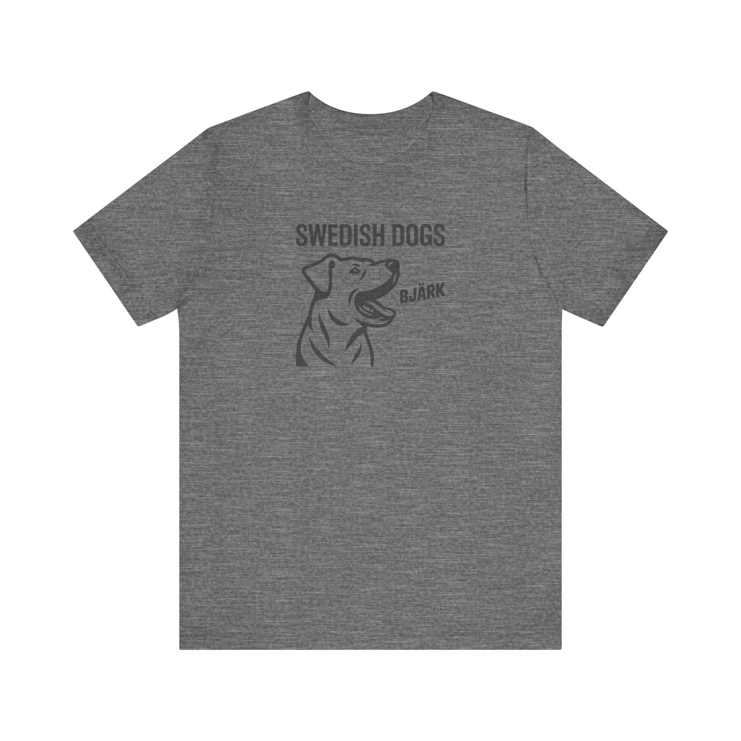 His Bjärk Is Worse Than His Bite – Minimalist Dog Pun Retro Tee (Light)