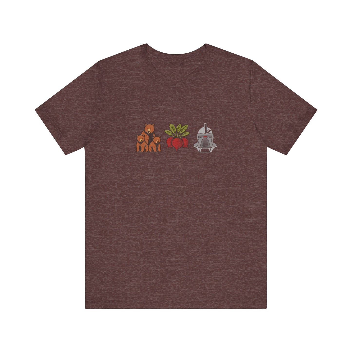Bears, Beets, Battlestar (Icons) — Retro Tee (Dark)