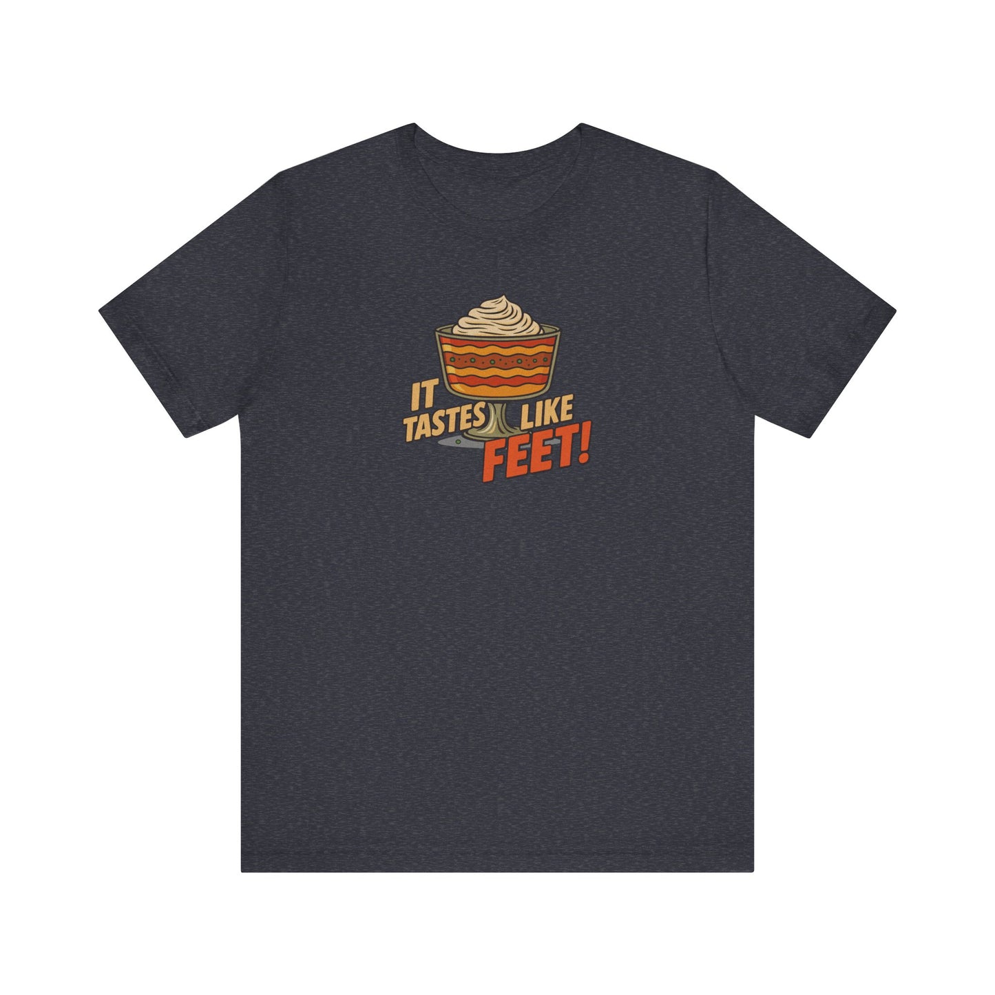 It Tastes Like Feet! — Thanksgiving Trifle Retro Tee (Dark)