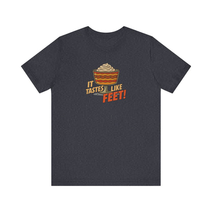 It Tastes Like Feet! — Thanksgiving Trifle Retro Tee (Dark)