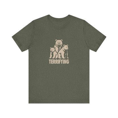 Bears Are Terrifying — Retro Silhouette Tee (Dark)