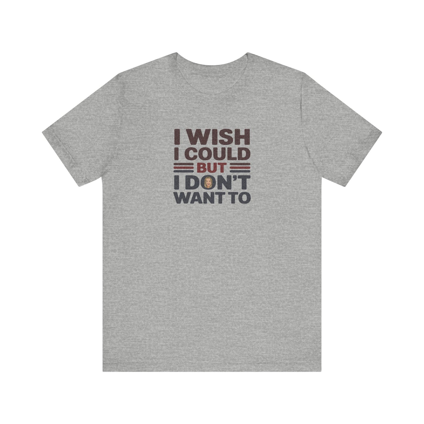 I Wish I Could, But I Don't Want To — Phoebe Buffay Retro Tee (Light)