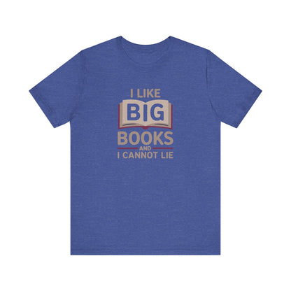 I Like Big Books and I Cannot Lie — Bibliophile Retro Tee (Dark)