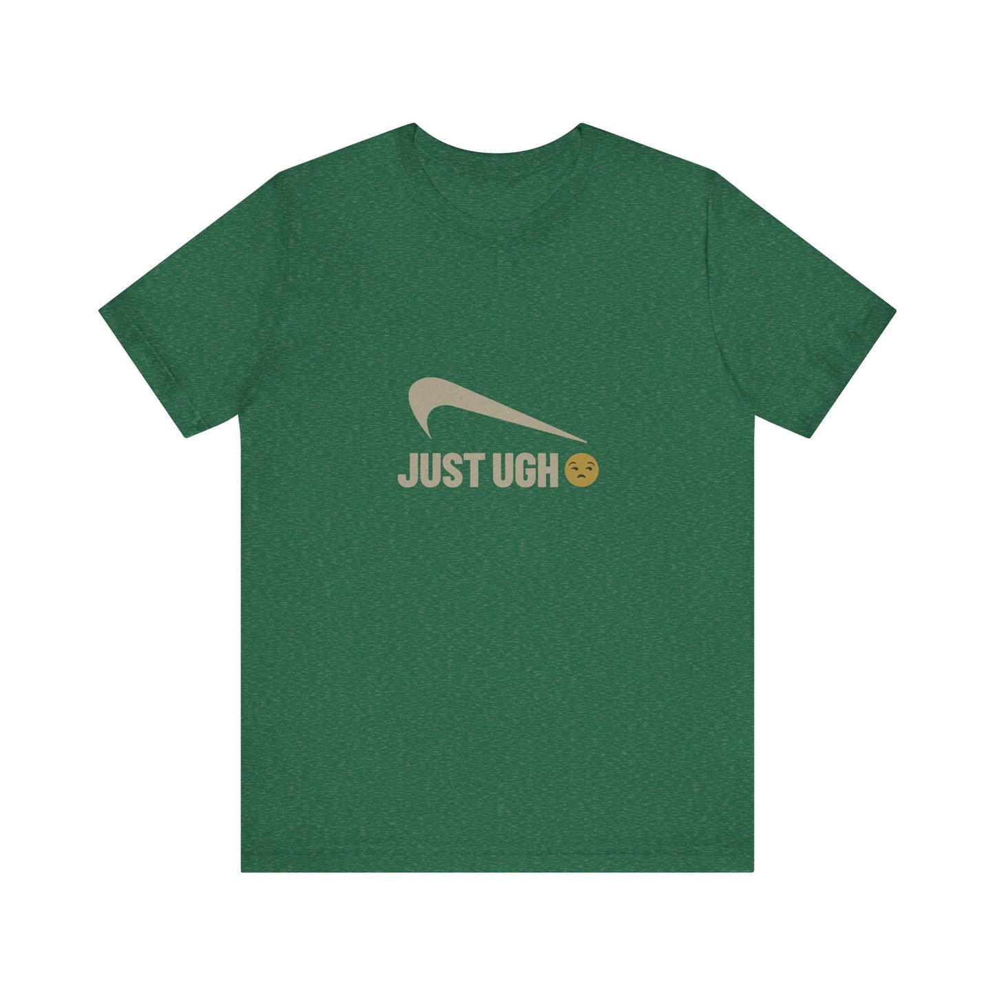 Just Ugh 😒 Athletic Parody — Retro Workout Tee (Dark)