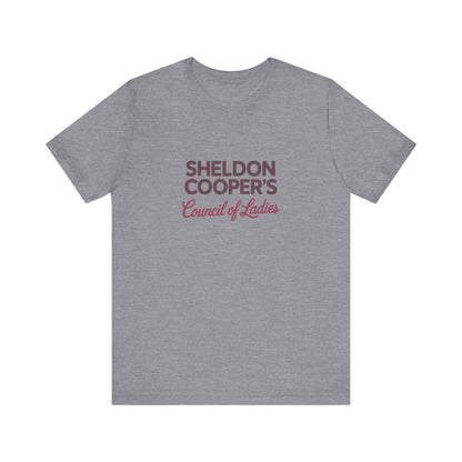 Sheldon Cooper’s Council of Ladies — TBBT Retro Tee (Light)