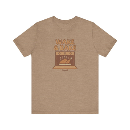 Wake & Bake — Retro Thanksgiving Turkey Tee (Light)