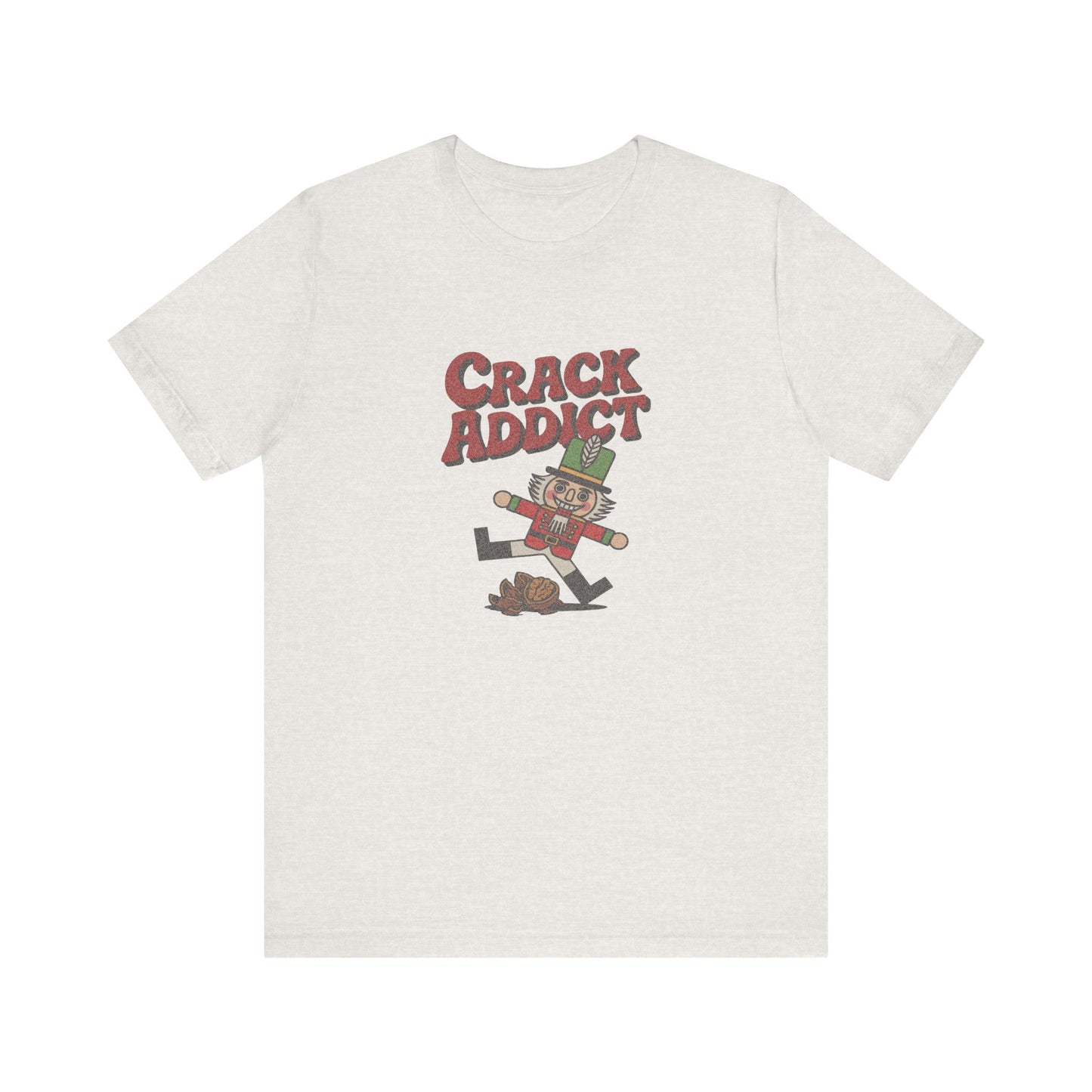 Crack Addict Nutcracker (Unhinged Remix) — Retro Tee (Light)