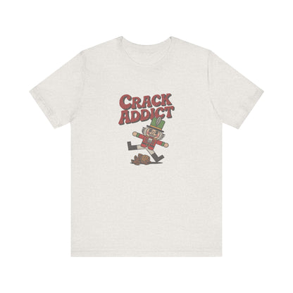 Crack Addict Nutcracker (Unhinged Remix) — Retro Tee (Light)