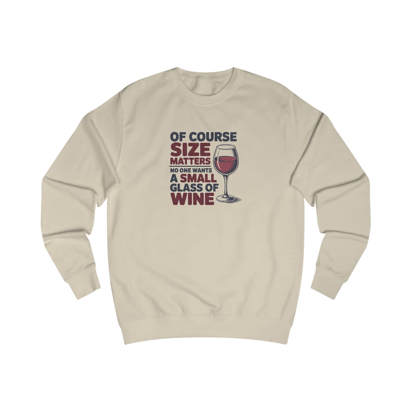 Big Glass Energy — Wine Lover Retro Sweatshirt (Light)