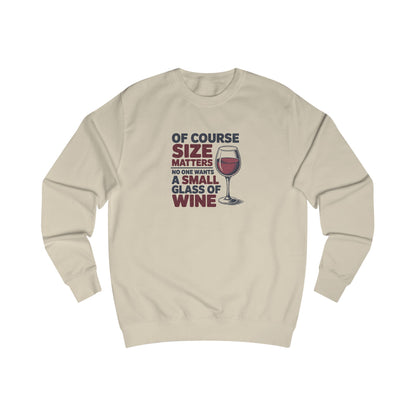 Big Glass Energy — Wine Lover Retro Sweatshirt (Light)
