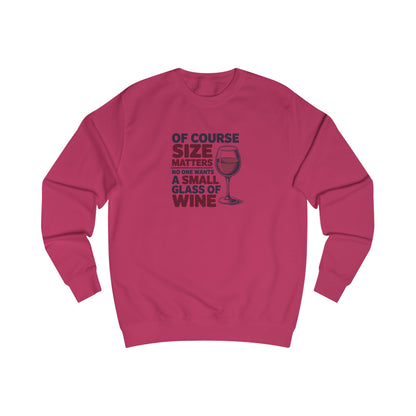 Big Glass Energy — Wine Lover Retro Sweatshirt (Light)