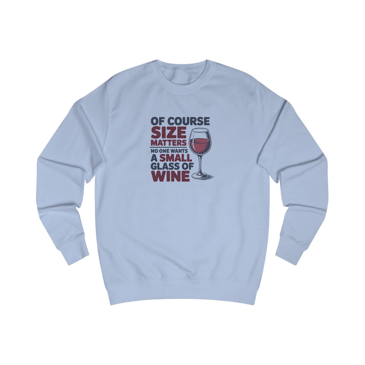 Big Glass Energy — Wine Lover Retro Sweatshirt (Light)