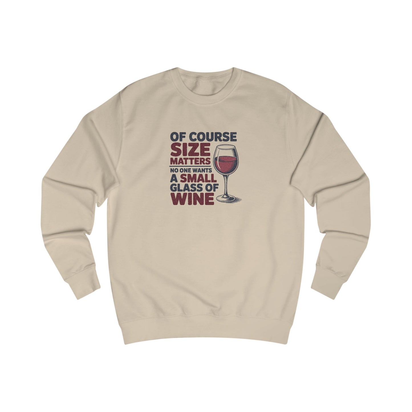 Big Glass Energy — Wine Lover Retro Sweatshirt (Light)