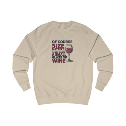 Big Glass Energy — Wine Lover Retro Sweatshirt (Light)