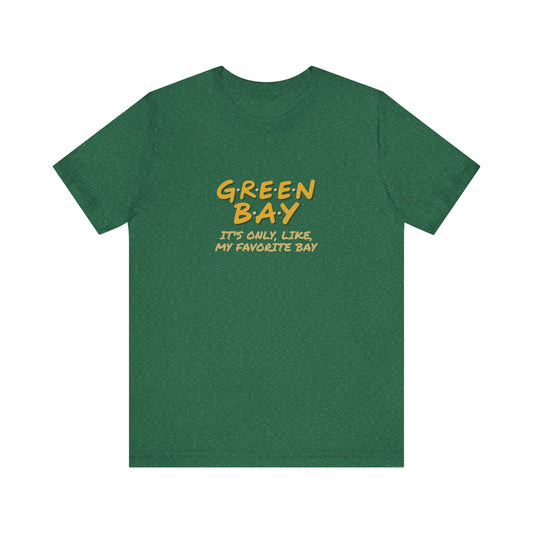 Green Bay (My Favorite Bay) — Phoebe Buffay Football Tee (Dark)