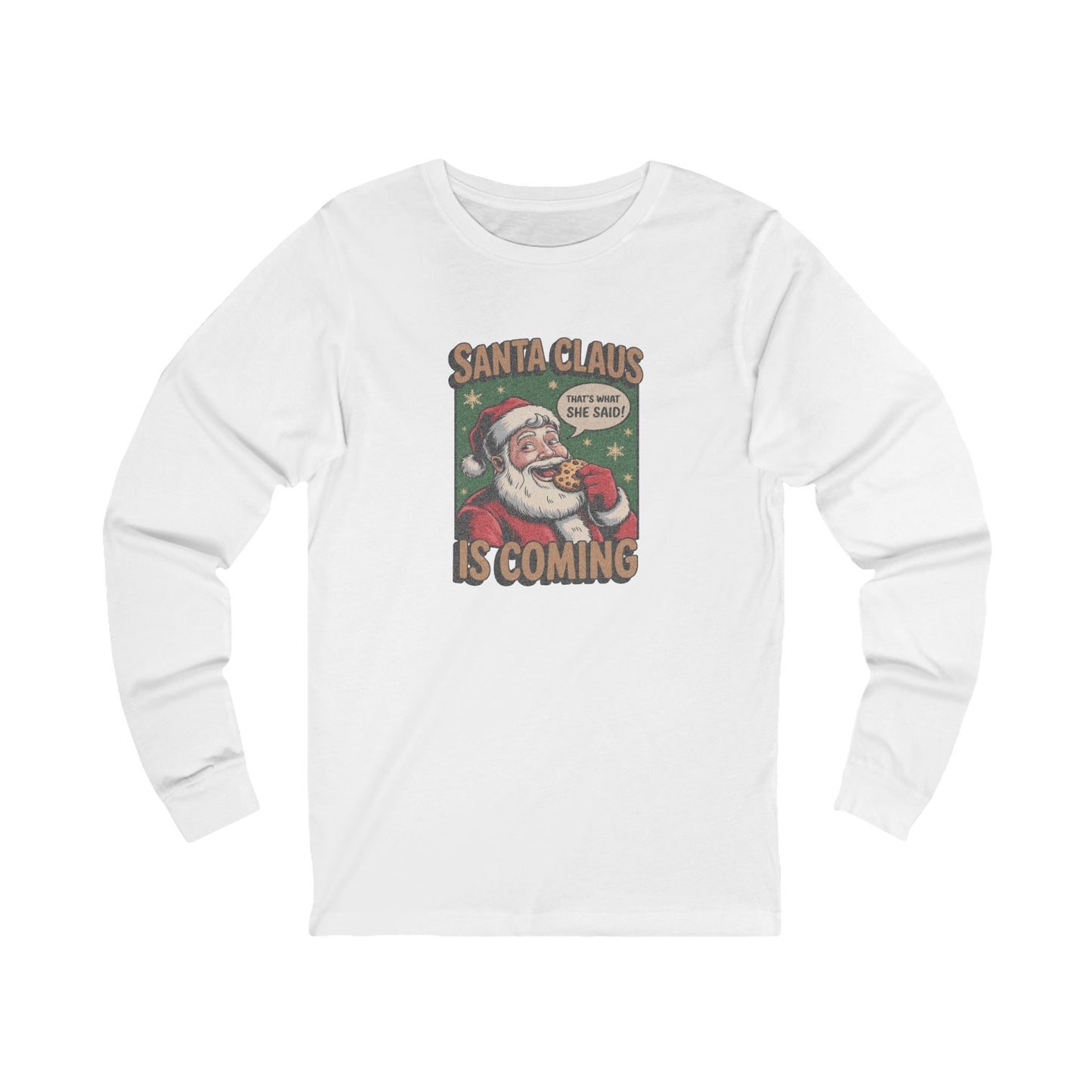 Santa Claus is Coming — Vintage Christmas Long Sleeve (Light)