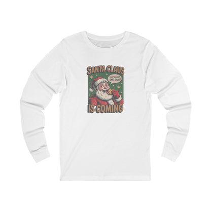 Santa Claus is Coming — Vintage Christmas Long Sleeve (Light)