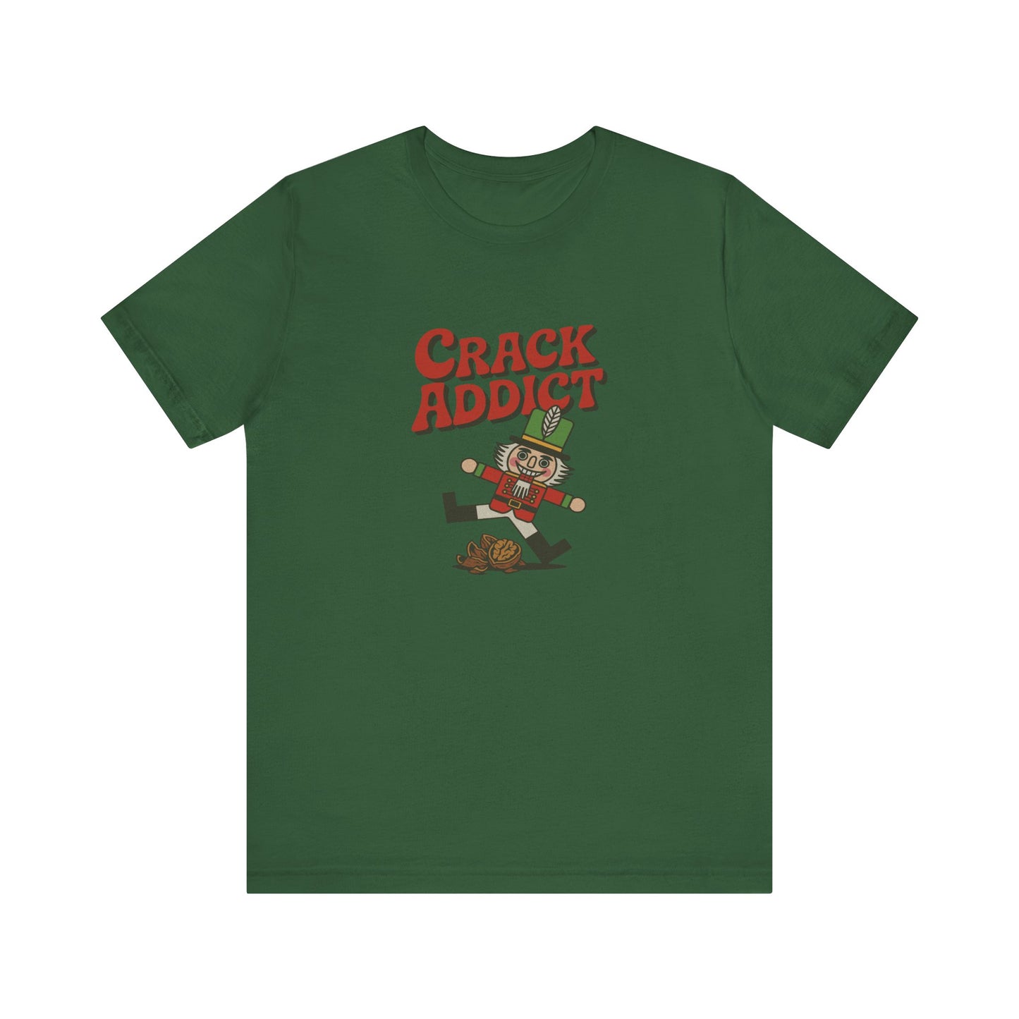 Crack Addict Nutcracker (Unhinged Remix) — Retro Tee (Dark)