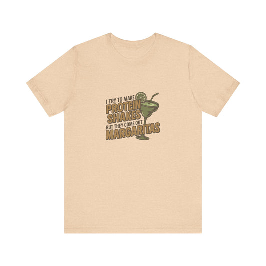 Protein Shakes (Oops, All Margaritas) — Retro Tee (Light)