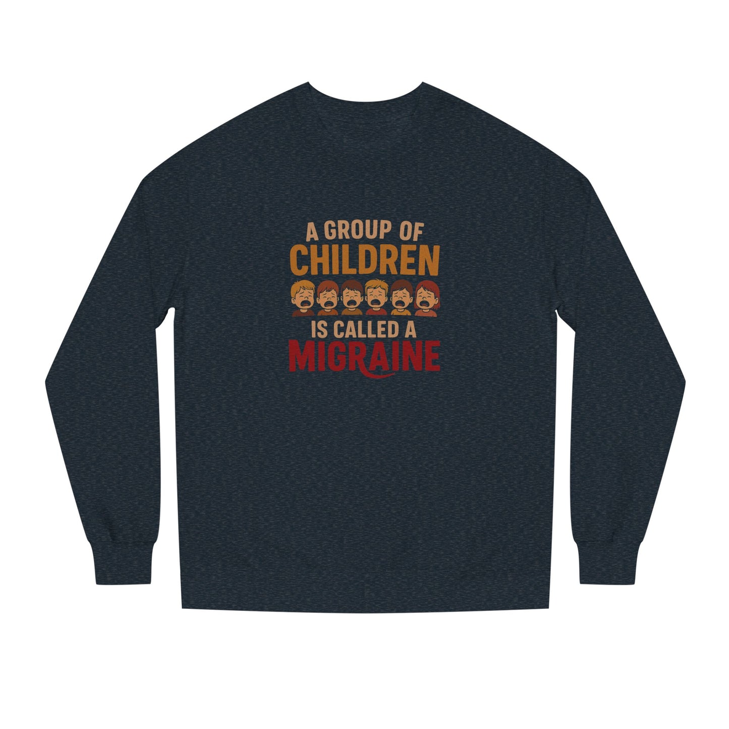A Group of Children is Called a Migraine — Retro Sweatshirt (Dark)