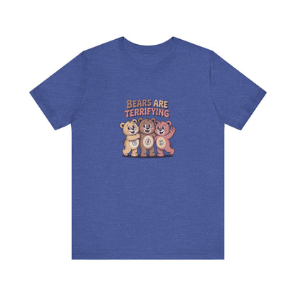 Bears Are Terrifying (Cute Remix) — Retro Tee (Dark)