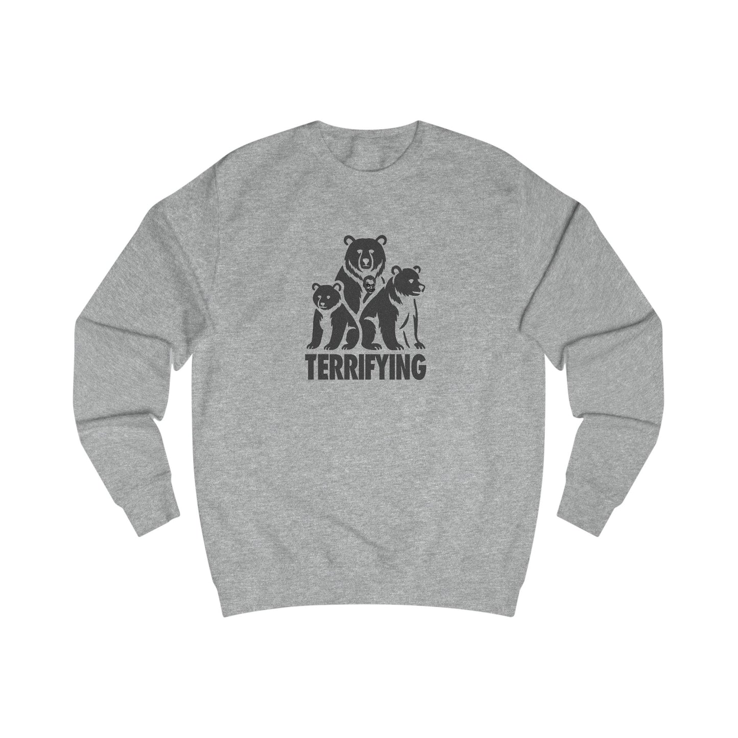 Bears Are Terrifying — Retro Silhouette Sweatshirt (Light)