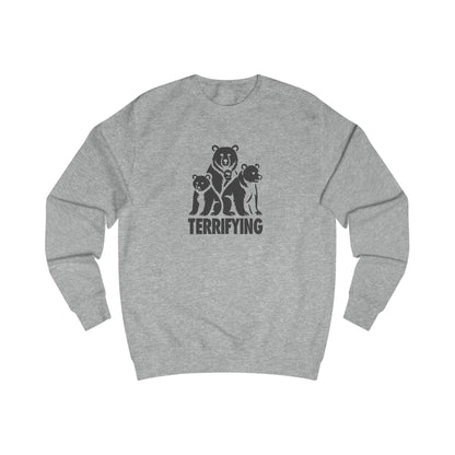 Bears Are Terrifying — Retro Silhouette Sweatshirt (Light)