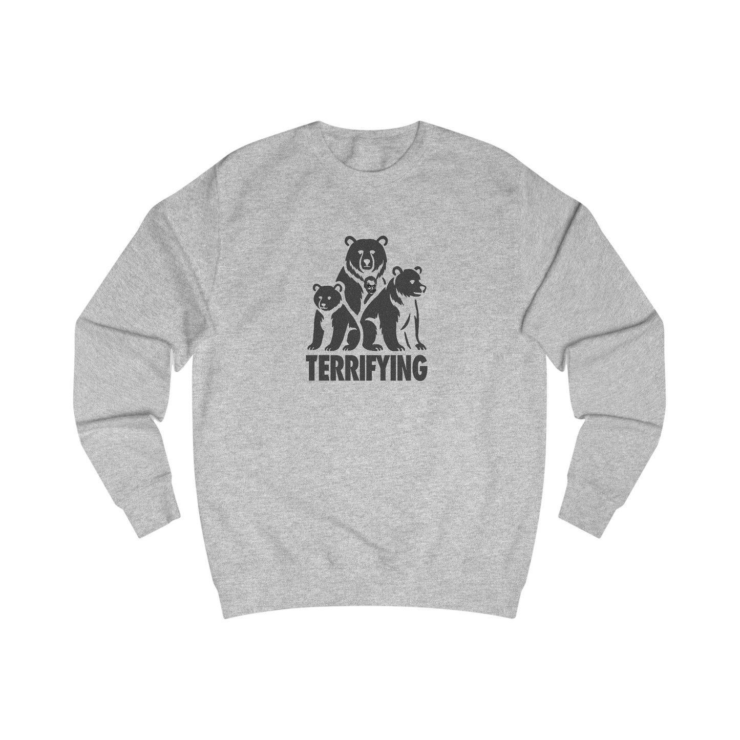 Bears Are Terrifying — Retro Silhouette Sweatshirt (Light)