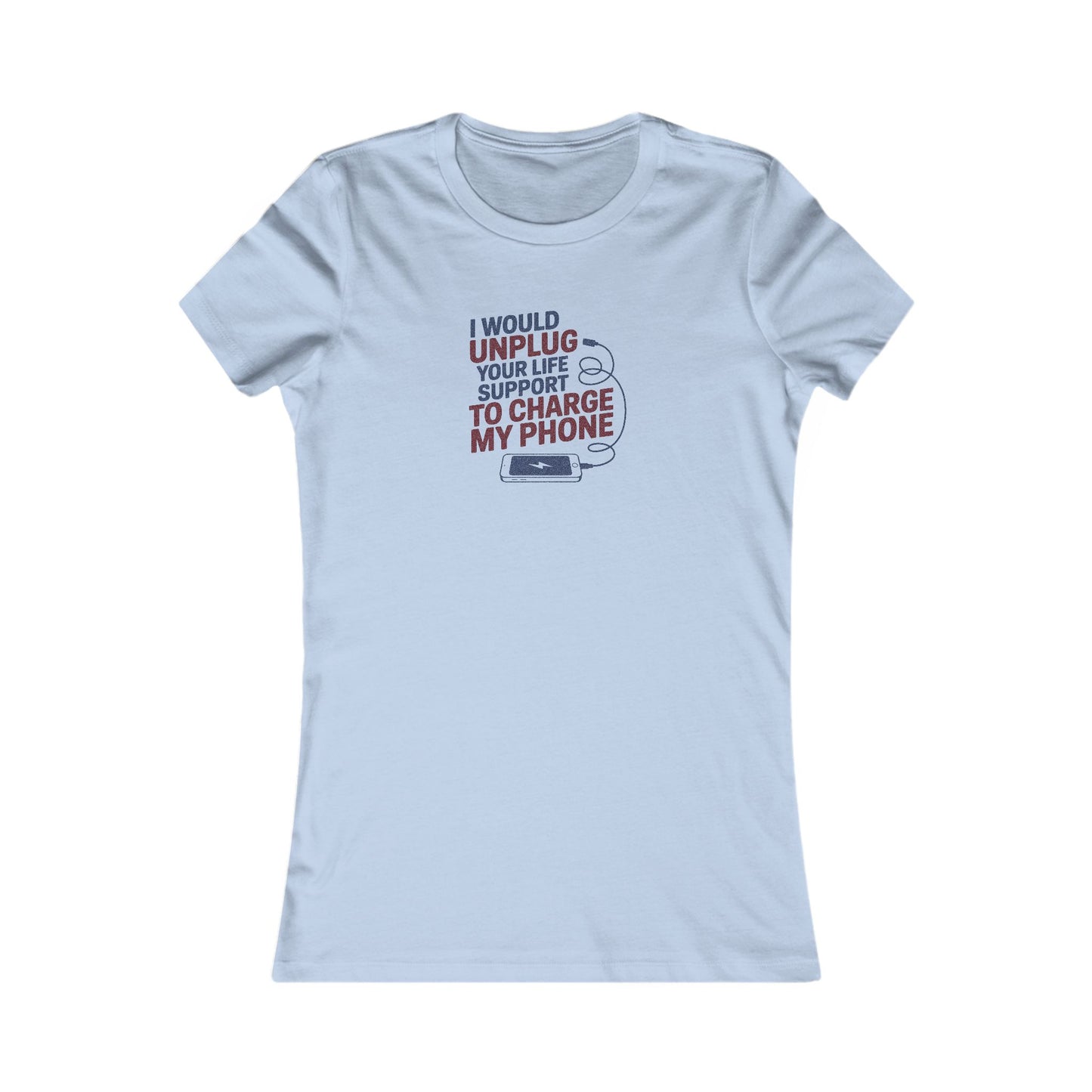 Your Life Support < Charging My Phone — Retro Women's Tee (Light)