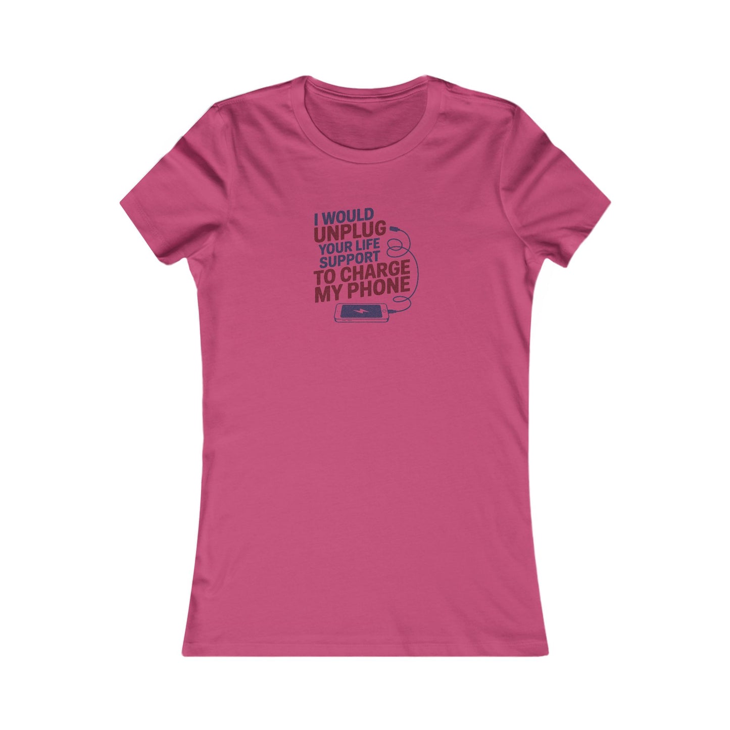 Your Life Support < Charging My Phone — Retro Women's Tee (Light)