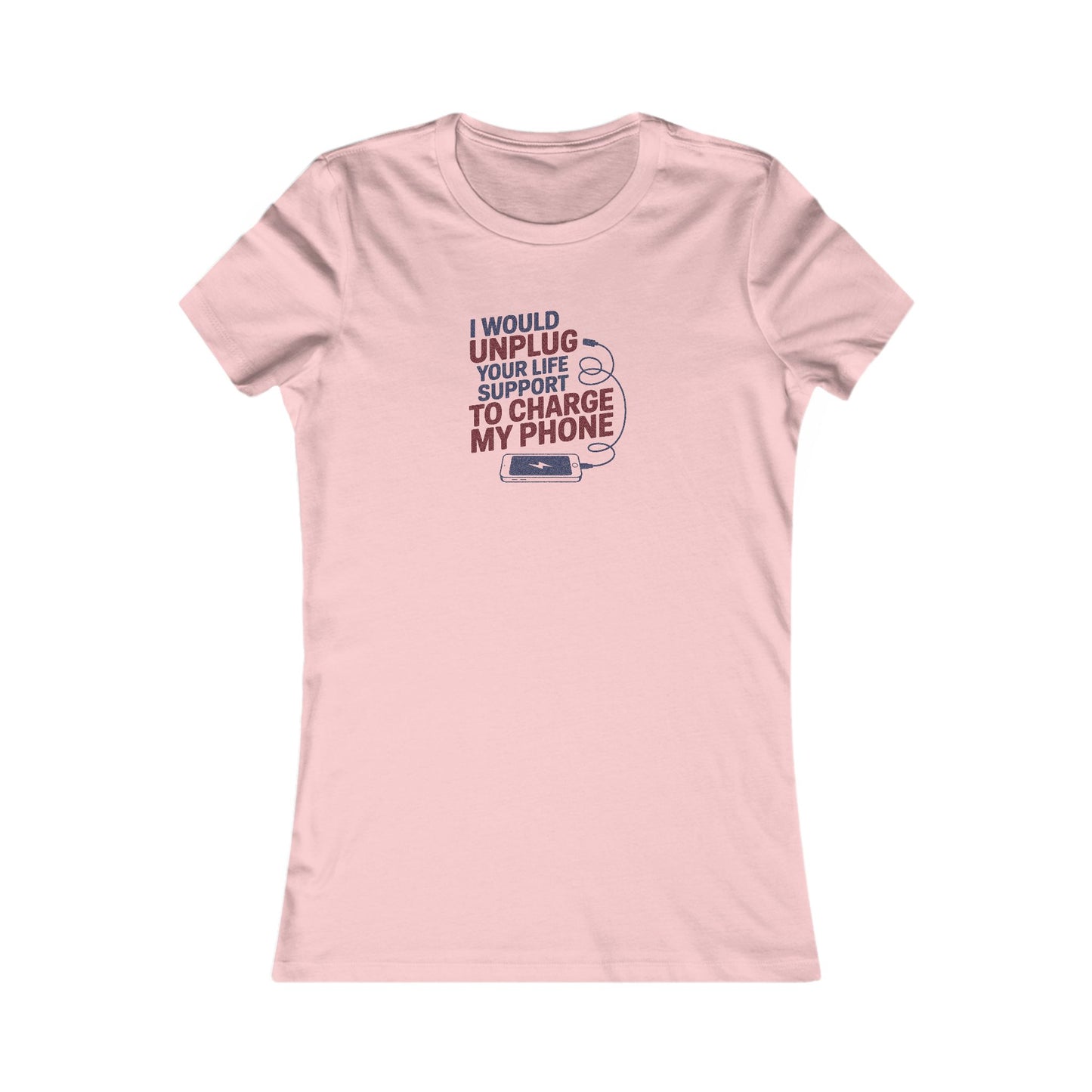 Your Life Support < Charging My Phone — Retro Women's Tee (Light)