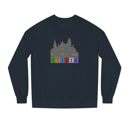 Welcome to Hill House (Off Route 41) — Clue Retro Sweatshirt (Dark)