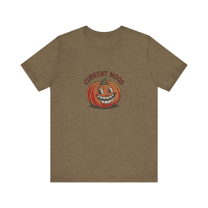 Current Mood (Toothy Jack) — Retro Halloween Tee (Light)