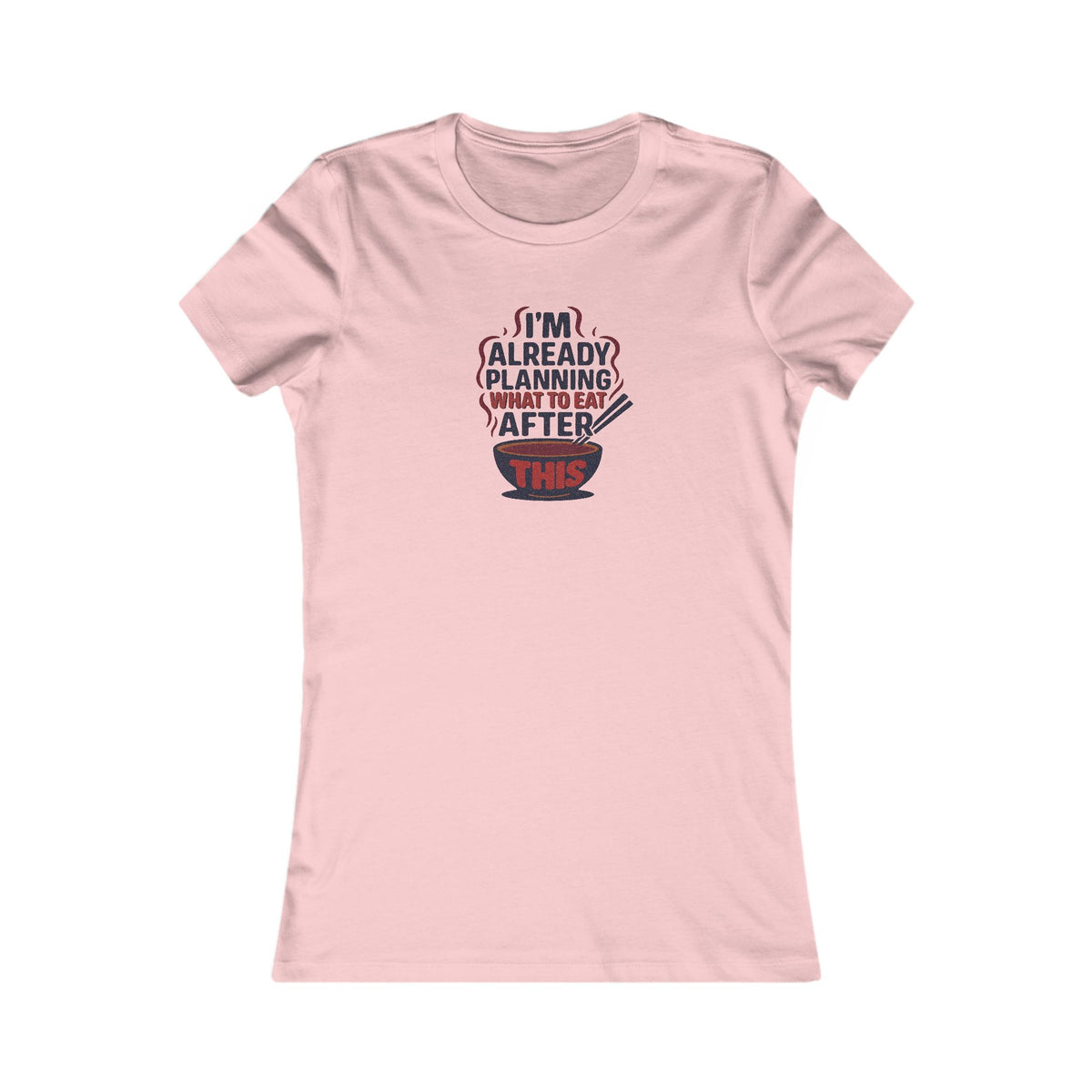 Planning What to Eat After This — Retro Foodie Women's Tee (Light)